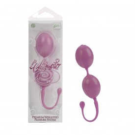 Розовые каплевидные вагинальные шарики L'amour Premium Weighted Pleasure System
